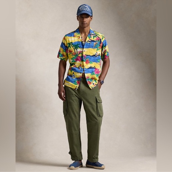 NWT Polo Ralph Lauren Classic Fit Tropical-Print Camp Shirt - Picture 2 of 12